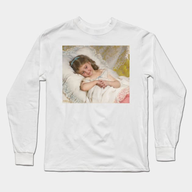 Girl Resting by Emile Munier Long Sleeve T-Shirt by Classic Art Stall